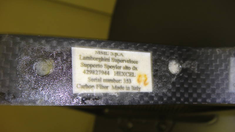 FS Lamborghini SV670 rear wing OEM not a copy Lambo Power FS Lamborghini SV670 rear wing OEM not a copy Lambo Power