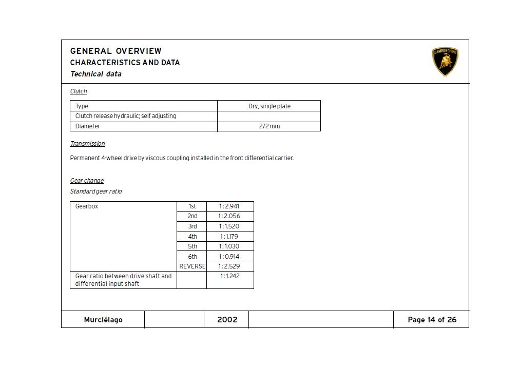 Transfer Case Gear Ratio? Archived Content Lambo Power