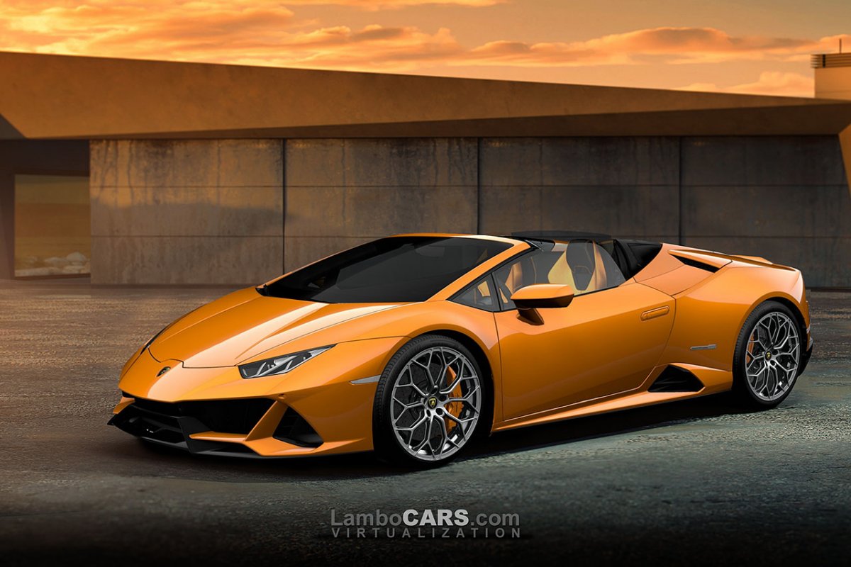 45+ 2020 Lamborghini Huracan Evo Spyder Green PNG